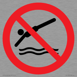 Prohibition: No diving
